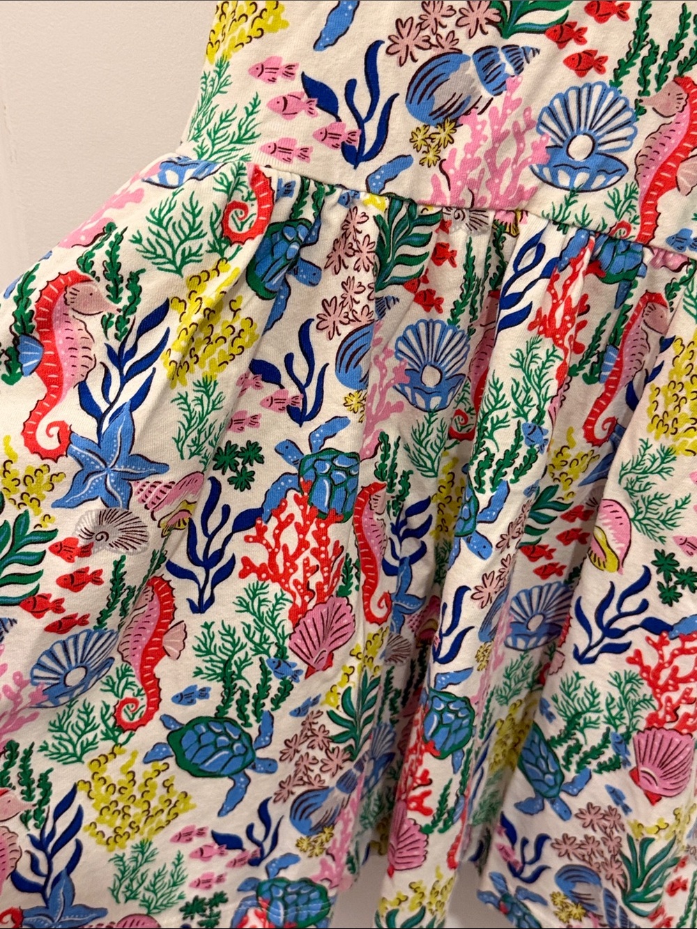 Mini Boden Girls' Multicolor Sea Life Ruffle Sleeve Dress size 4-5Y - Picture 6 of 6